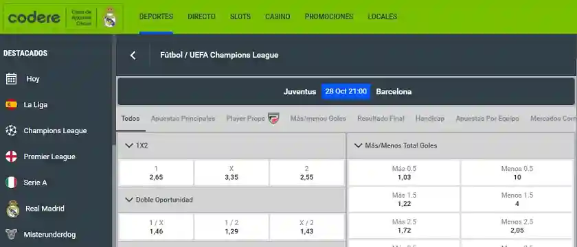 Codere apuestas online